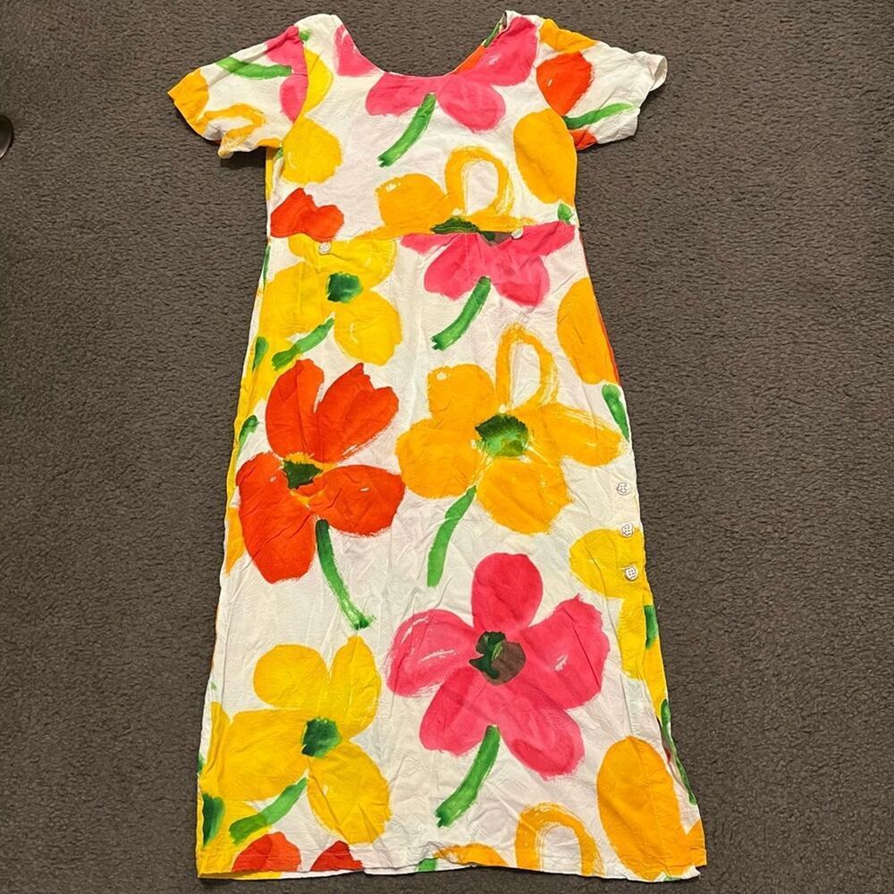 Jams World Floral Hawaiian Knee Length Dress - Picture 2 of 8